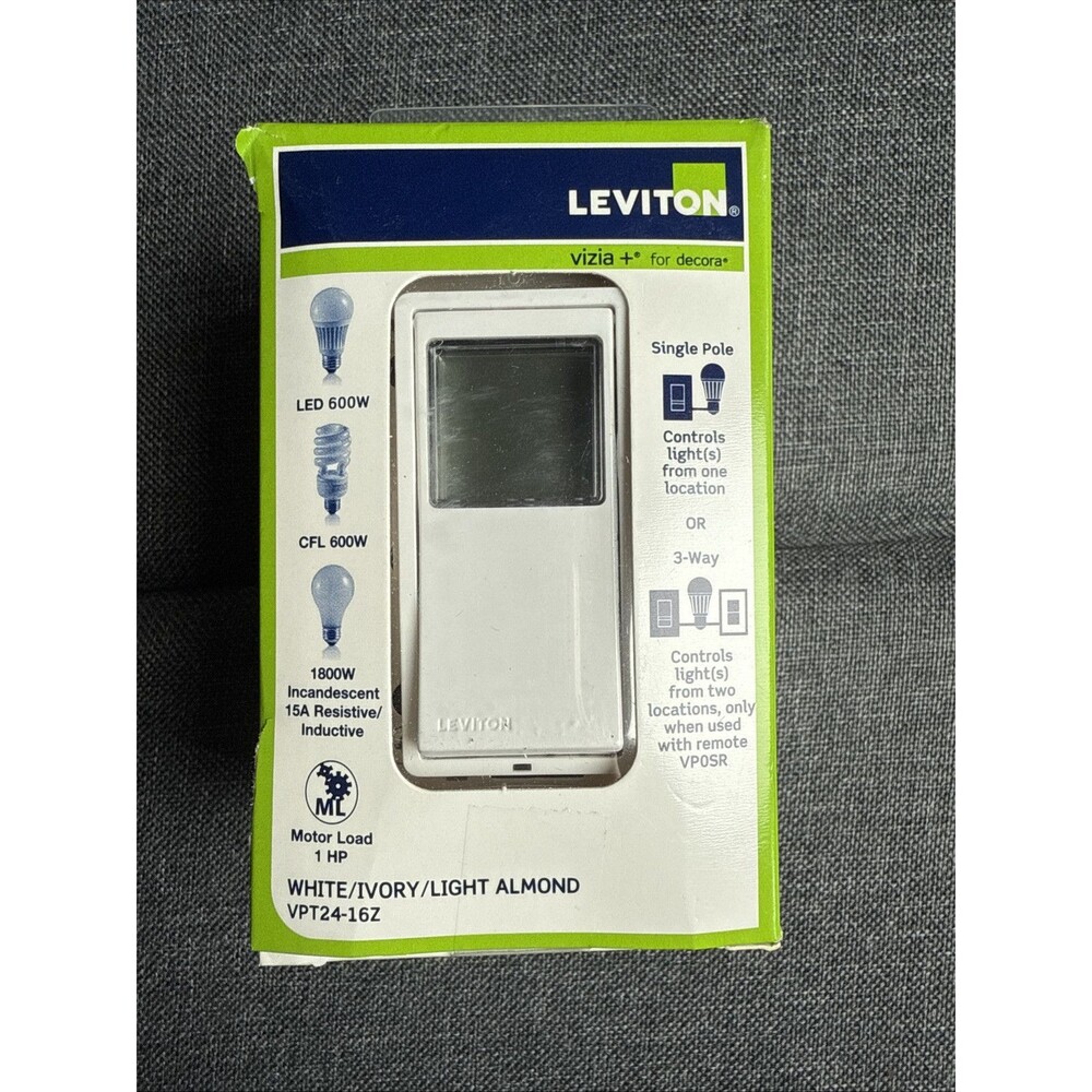Leviton VPT24-16Z 24-Hour Programmable Timer - White